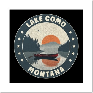 Lake Como Montana Sunset Posters and Art